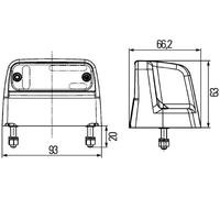 HELLA 2KA 012 271-271 Licence Plate Light