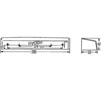 HELLA 2KA004525001 BLACK REAR DOUBLE NUMBER PLATE / LICENSE PLATE LIGHT LAMP