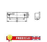 Number Plate Light - 2KA 004 331-061 OE 7.544.120.000.0 Genuine Hella