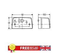 Number Plate Light - 2KA 998 523-131 OE 2KA 998 523-131 Genuine Hella