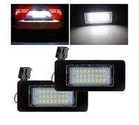 Number Plate Light For A1 For A4 B8 For A5 S5 For A6 S6 For A7 For Q5 TT For TTS 2D 1/2PCS Car No Error Canbus Led License Number Plate Lights Bulb 6000K White(2PCS)