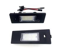 Number Plate Light For BMW 1/6 Series M6 Z4 I3 For X2 E81 E87 F20 F21 E63 E64 F12 E85 E89 I01 6500K 3W PC LED Tag Lights 2piece License Plate Lamp