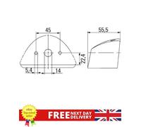 Number Plate Light - HELLA 2KA 007 929-001 OE 135 8790