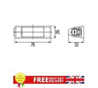 Number Plate Light - HELLA 2KA 008 224-307 OE 008 224-307