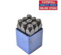 NUMBER PUNCH SET 6mm SIZE A-Z IDENTIFICATION STAMPS FOR METAL, FAITHFULL FAIN6MM