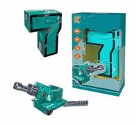 Number Robots, Transforming Action Figure Toys for Teaching, School Rewards | H: large number 7