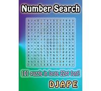 Number Search: 101 puzzle in large 22pt font!: 7 (Number Searches Books)