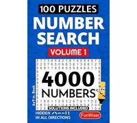 Number Search Puzzles for Adults, Young Adults and Teens - VOL 1: 4000 Numbers to Find in 100 Puzzles - Number Search Game - Number Find for Adults (FunWiser - Home/Travel Size)
