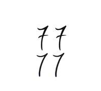 Number Seven Temporary Tattoo,Lasts To 15 Days New Technology Magic Waterproof Semi Permanent Sticker.
