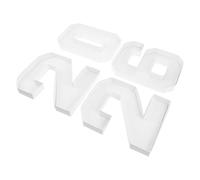 Number Shaped Fillable Cardboard Candy Box for Parties | White Paper and Cardboard Build, Easy Opening Closure, Tabletop Presentation for Nuts and Strawberries