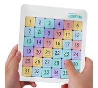 Number Slide Puzzle - Magnetic Gliding Block Toy| Brain-Teaser For Adults, Educational Math Learning Game Kids, Portable Travel Classroom Party-Favor Family Road-Trip Birthday Gift-Set.