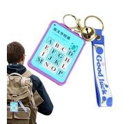 Number Slides | Keychain with Numbers and Pendant | Hanging Keychain with Decorations, Tangram, Intelligence, Toy for Enigmas, Birthday Gift, Christmas and Easter Gift