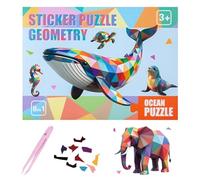 Number Sticker Activity, Adorable Learning Game, Interactive Fun with Reusable Templates, Crafting Set for Kids Teens, Art Collection, Engaging Sticker by Number for Home Holiday Family Fun