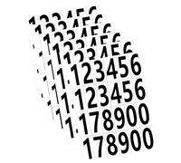 Number Stickers, 10PCS Mailbox Number Stickers Black Waterproof Numbers Sticker Self-Adhesive Vinyl Sticker for organizing lockers, Mailbox Signs, Sticky Notes (Black Text on White Background)