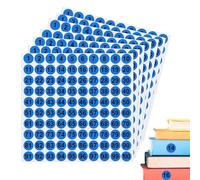 Number Stickers | Pack of 7 Consecutive Number Stickers - 1" 1-100 Heavy Duty Round Stickers for Lockers Storage Indoor and Outdoor