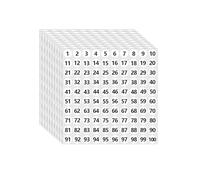 Number Stickers Small, 30 Sheets Self Adhesive Small Numbers Stickers 1-100 Round Numbered Labels Sticker 10mm for Office