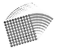 Number Stickers Small,Self Adhesive Numbers - 2500Pcs Black,Numbered Stickers,Stays in Place,Easy to Peel & Stick,Perfect for Organising,Labeling & DIY Projects,Ideal for Offices,Schools & Home Use