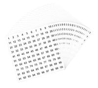 Number Stickers Small,Self Adhesive Numbers - 2500Pcs White,Numbered Stickers,Stays in Place,Easy to Peel & Stick,Perfect for Organising,Labeling & DIY Projects,Ideal for Offices,Schools & Home Use