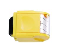 Number Strip Roller Stamp,Handwriting Guide Stamp, Race Track Stamp Roller, Self-Inking Linne Rolling Stamps, Handwriting Practice Rolling Ink Stamp, Writing Lines Stamp Roller(Yellow)