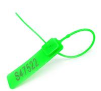 Number Tags, Plastic Anti-Tamper Seals 100pc Reusable Cable Ties Numbered Security Adjustable Length 207mm Green