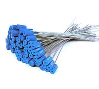 Number Tags, Plastic Anti-Tamper Seals Reusable Self-Locking Adjustable Numbered Cable Ties Multicolor Multiple Sizes(Blu,100)