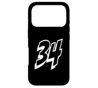 Number Thirty Four #34 for Sports Team Uniform Event 34 Case for iPhone 17 Pro