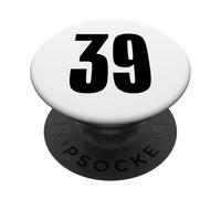 Number Thirty Nine #39 Sports Team Uniform Birthday 39 PopSockets Adhesive PopGrip