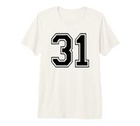 Number Thirty One #31 Sports Team Uniform Birthday 31 Premium T-Shirt
