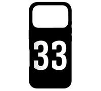 Number Thirty Three #33 Sports Team Uniform Birthday 33 Case for iPhone 17 Pro