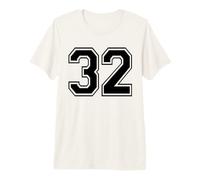 Number Thirty Two #32 Sports Team Uniform Birthday 32 Premium T-Shirt