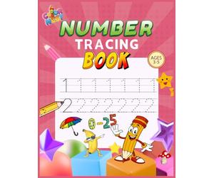 NUMBER TRACING BOOK for Kids Ages 3-5: Early Learning Workbook with Step-by-Step Tracing Lines & Practice Pages - Parent Signature to track progress