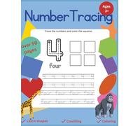 Number Tracing Book for Preschoolers and Kindergarteners: Learn to Trace Numbers, Develop Fine Motor Skills, Practice Shapes, and Counting: Learn to ... in Missing Numbers, Matching and Counting
