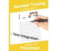 Number Tracing Book, Workbook, Preschool, 85 pages: Trace Numbers Practice Workbook for Pre K, Kindergarten and Kids Ages 3+ (Math Activity Book)