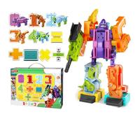 Number Transforming Robots - Preschool Educational Math Toys, Dinosaur Robot Learning Game Set, Interactive Counting Activity Figures | Creative Birthday For Kids Development