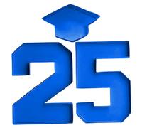 Number Trays for Food, Fillable 2 5 Numbers and Grad Cap, Charcuterie Board Box for 2025 College Grad Party Supplies, 2025 Charcuterie Numbers