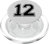 Number Twelve #12 Sports Team Uniform Birthday 12 PopSockets PopGrip for MagSafe