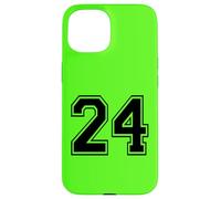 Number Twenty Four #24 Sports Team Uniform Birthday 24 Case for iPhone 15