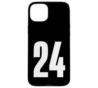 Number Twenty Four #24 Sports Team Uniform Birthday 24 Case for iPhone 15 Plus