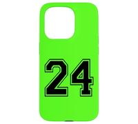 Number Twenty Four #24 Sports Team Uniform Birthday 24 Case for iPhone 15 Pro