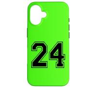 Number Twenty Four #24 Sports Team Uniform Birthday 24 Case for iPhone 16
