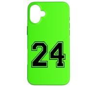 Number Twenty Four #24 Sports Team Uniform Birthday 24 Case for iPhone 16 Plus