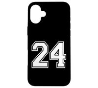 Number Twenty Four #24 Sports Team Uniform Birthday 24 Case for iPhone 16 Plus