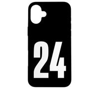 Number Twenty Four #24 Sports Team Uniform Birthday 24 Case for iPhone 16 Plus