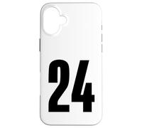 Number Twenty Four #24 Sports Team Uniform Birthday 24 Case for iPhone 16 Plus