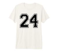 Number Twenty Four #24 Sports Team Uniform Birthday 24 Premium T-Shirt