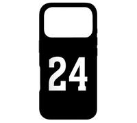 Number Twenty Four #24 Team Uniform 24 Birthday Anniversary Case for iPhone 17 Pro
