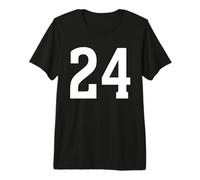 Number Twenty Four #24 Team Uniform 24 Birthday Anniversary Premium T-Shirt