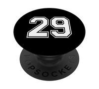 Number Twenty Nine #29 Sports Team Uniform Birthday 29 PopSockets Adhesive PopGrip
