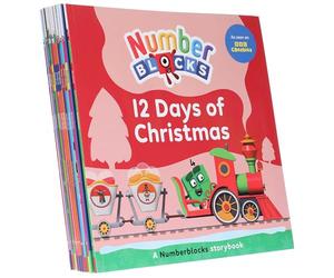 Numberblocks, Alphablocks and Colourblocks Christmas Countdown Collection 10 Books Set (Christmas Sticker Fun,Countdown To Bed,The Legend Of Big Tum,Snow Day Doubles,12 Days Of Christmas & 5 More)