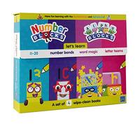 Numberblocks and Alphablocks: Let's Learn Numbers & Letters Wipe-Clean Books & Pens Set: Letters, Phonics, Words & Number Bonds: 4 Wipe-clean books with pens included (Numberblock Wipe Clean Titles)
